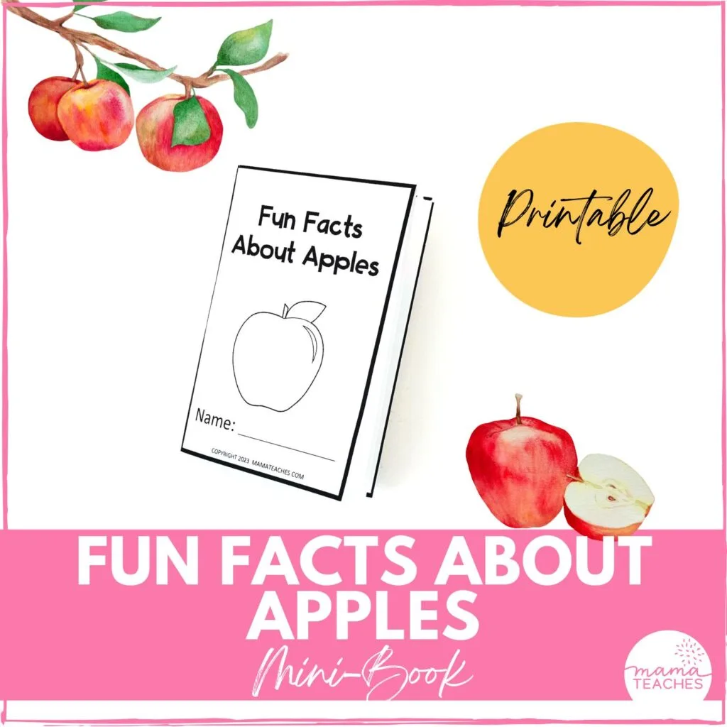 Apple Fun Facts Mini Book