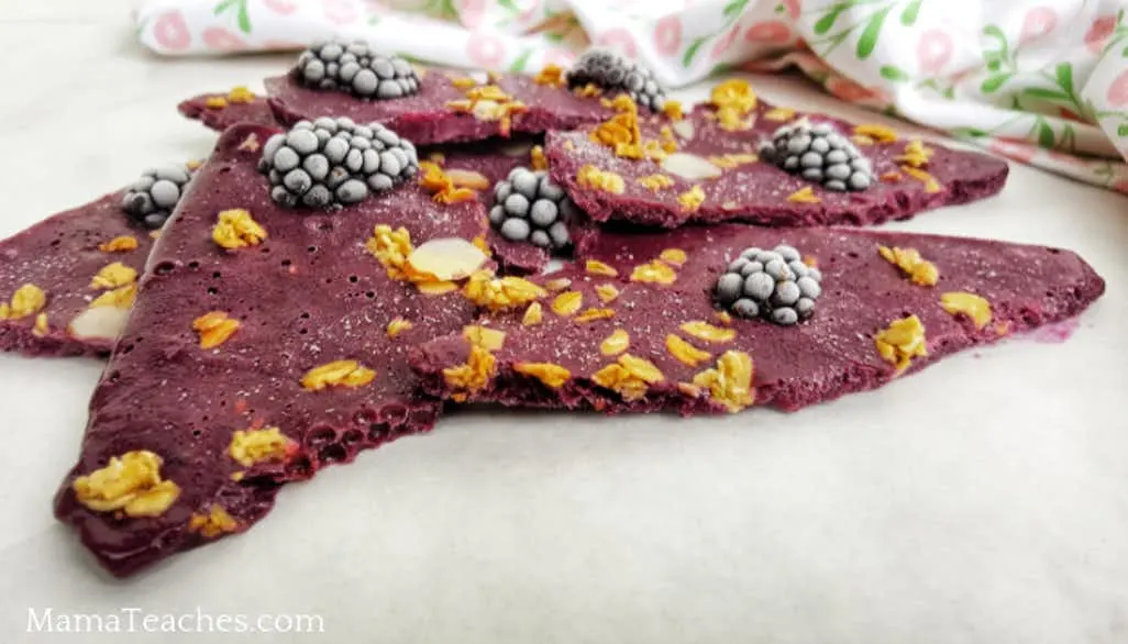 Blackberry Yogurt Bark Recipe