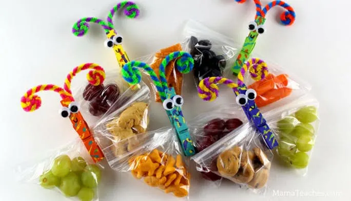 Back to School DIY Butterfly Snack Bags 