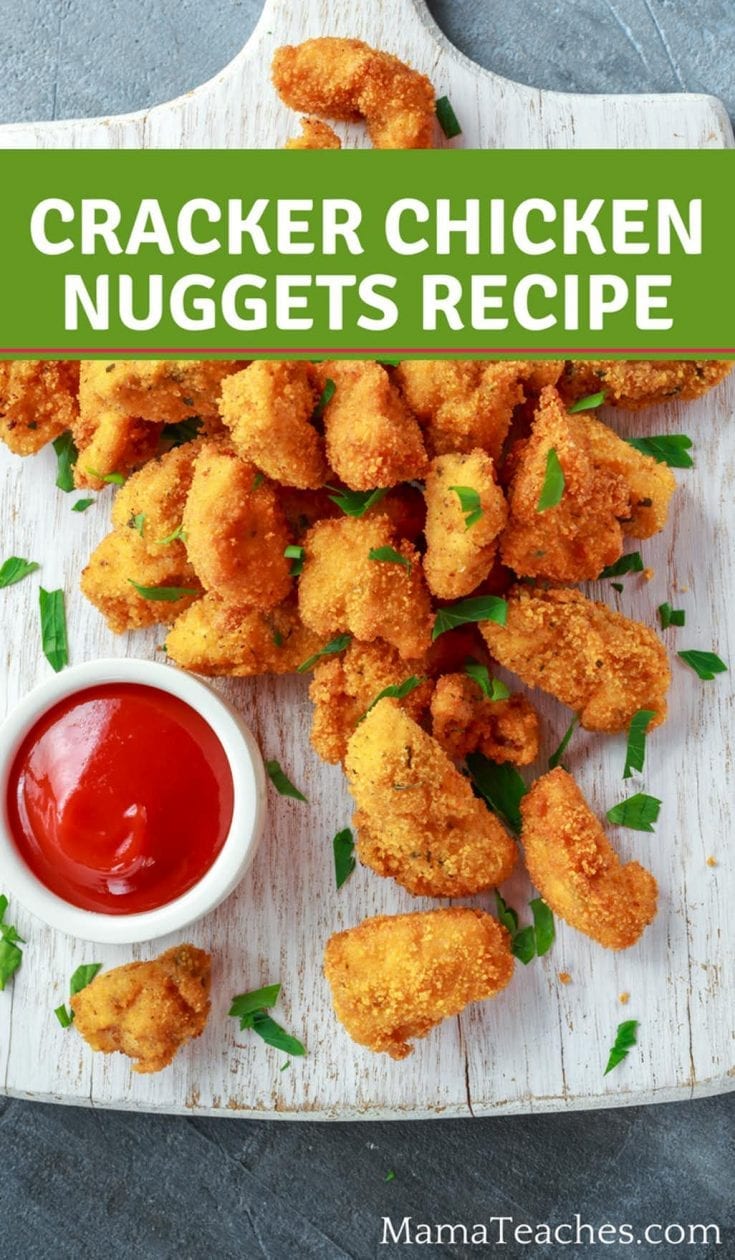 Cracker Chicken Nuggets Recipe - Mama Teaches