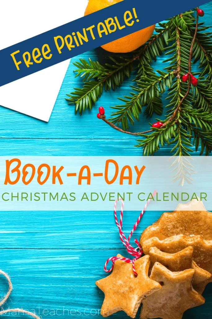 Free Printable Book a Day Christmas Advent Calendar