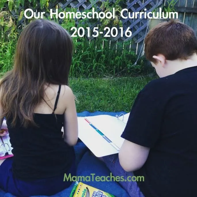 Our Homeschool Curriculum for 2015-16