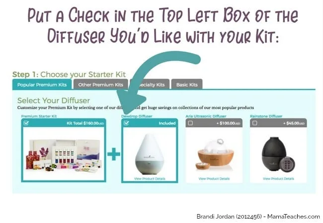 Step 3 for How to Order a Young Living Premium Starter Kit