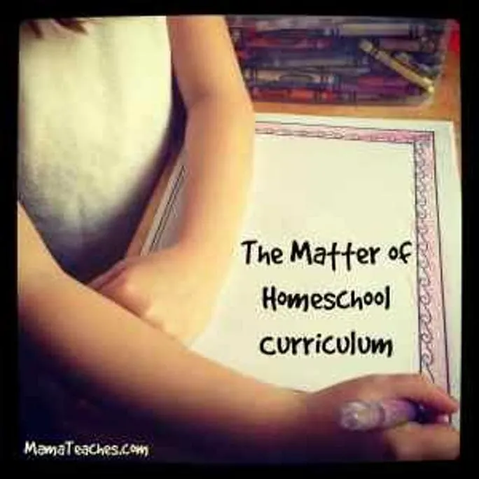 The Matter of Homeschool Curriculum