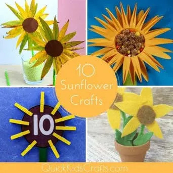 10 Sunflower Crafts for Kids