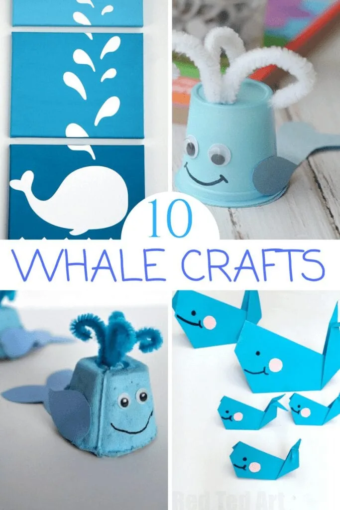 paper plate whale craft