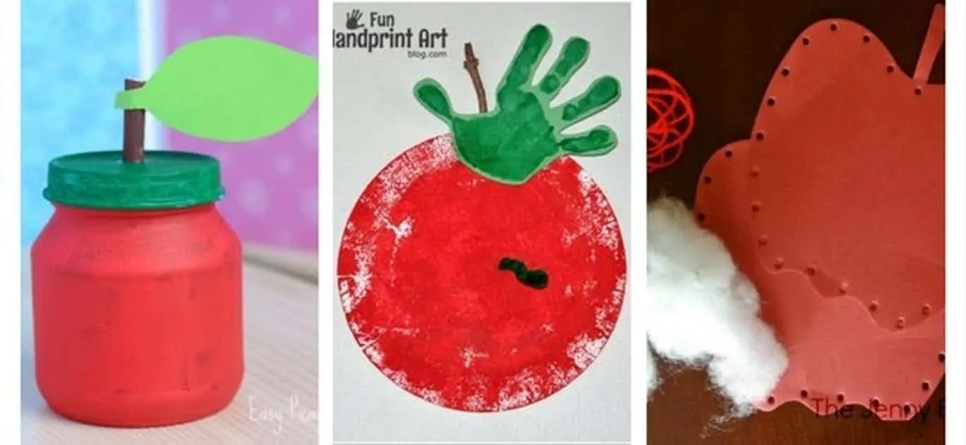 10 Apple Crafts for Kids