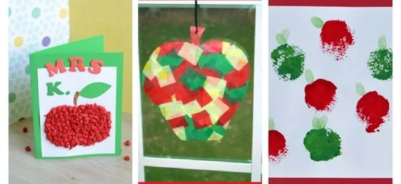 10 Apple Crafts for Kids