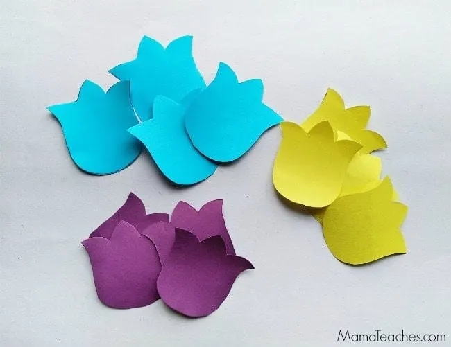 3D Tulips Kids Craft