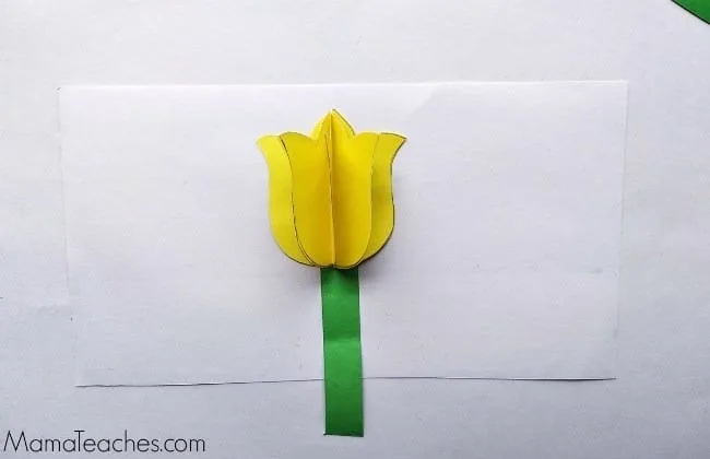 3D Tulips Kids Craft