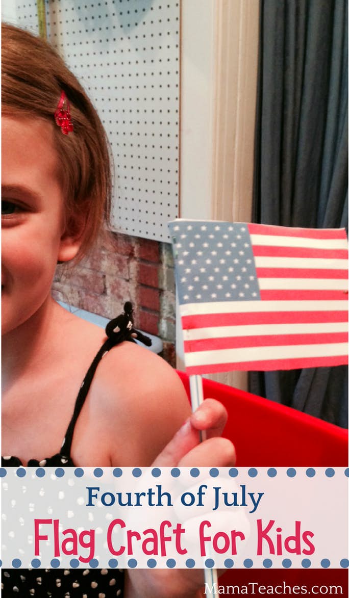 4th of July Flag Craft for Kids