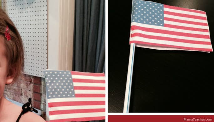 4th of July Flag Craft for Kids