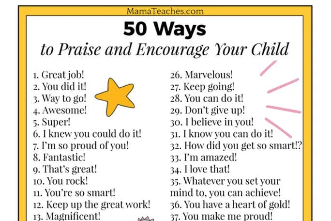 50 Ways to Praise and Encourage Your Child