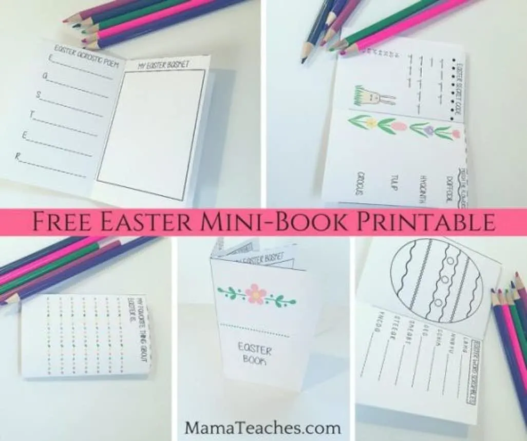 Easter Printable for Kids: Foldable Mini-Book