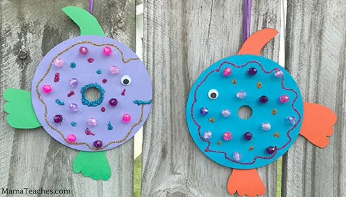 Recycled CD Fish - The Rainbow Fish