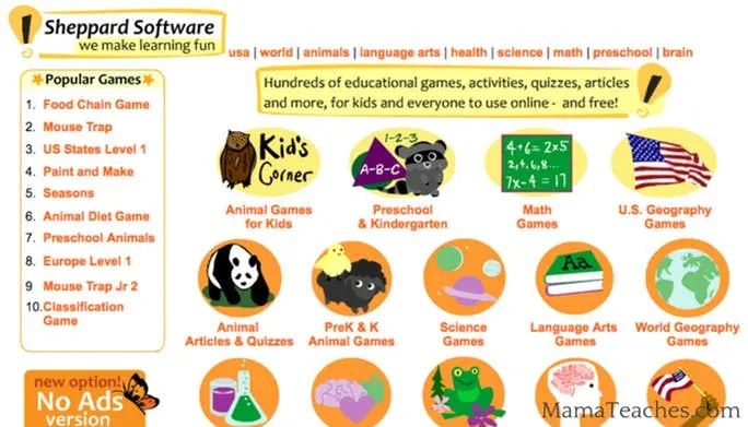 Mr. Nussbaum Games Social Studies and Geography Games Activities