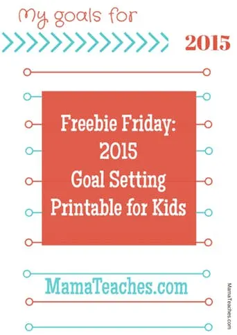 Goal Setting Printable for Kids