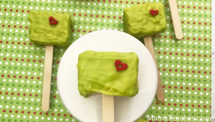 Grinch Rice Krispies Treats