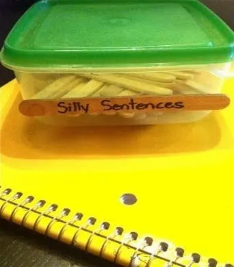 How to Build Words and Silly Sentences with Craft Sticks