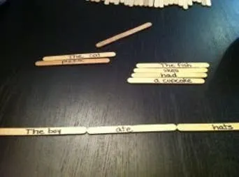 How to Build Words and Silly Sentences with Craft Sticks