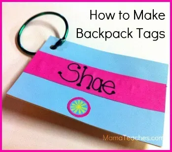 How to Make Backpack Tags