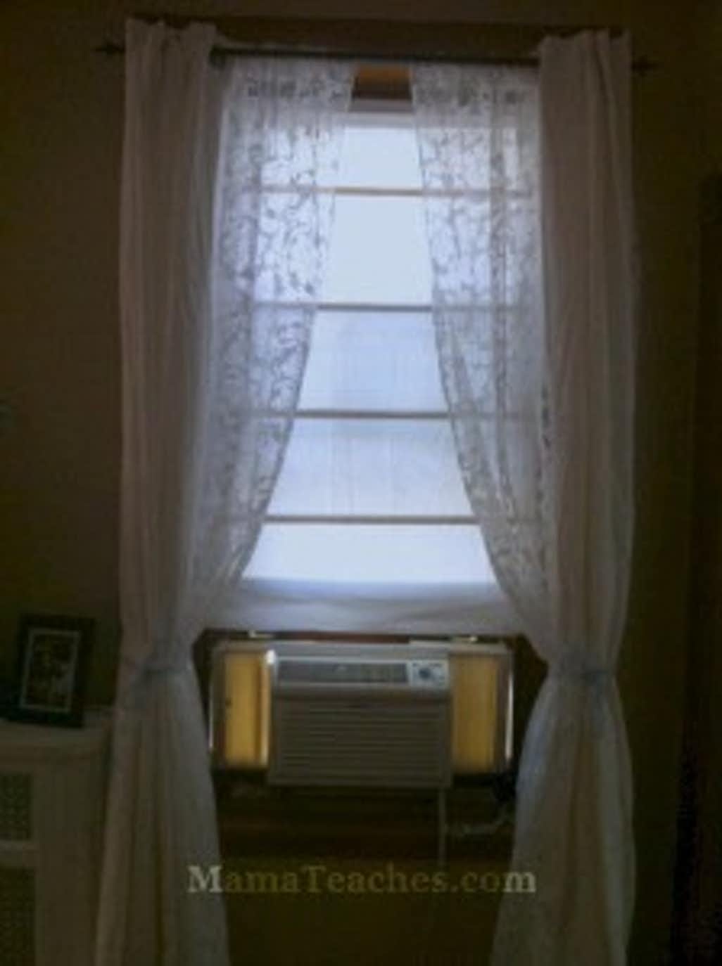 How to Make No Sew Roman Shades from Recycled Mini Blinds 6