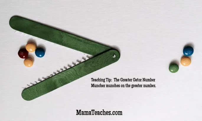 How to Make an Easy Greater Gator Homeschool Math Activity