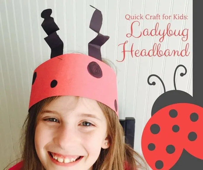Ladybug Headband Kids Craft