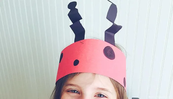 Ladybug Headband Kids Craft