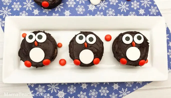 Make a Penguin Brownie Snack