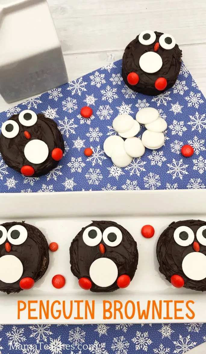 Make a Penguin Brownie Snack