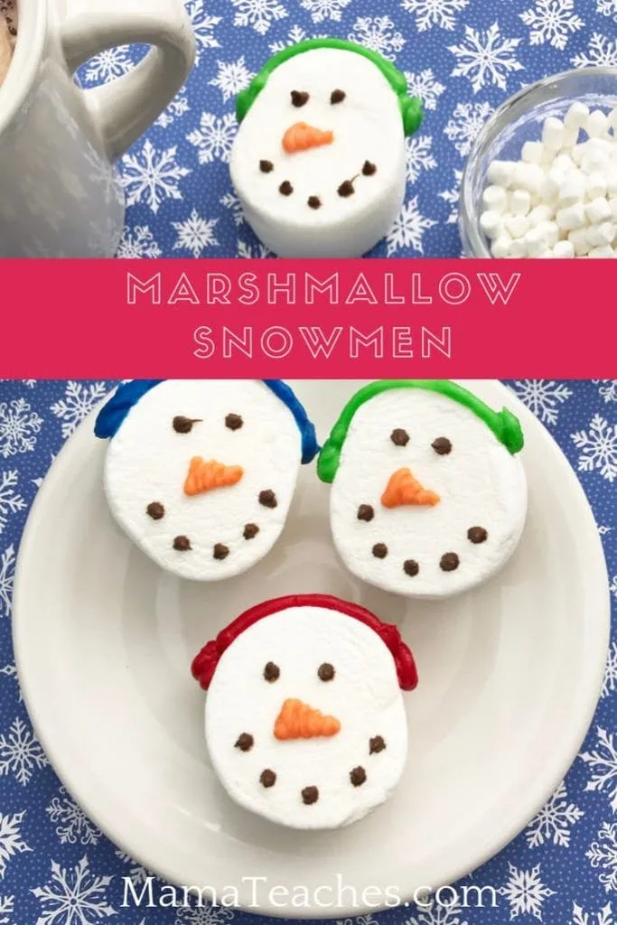 Marshmallow Snowmen Recipe for Kids