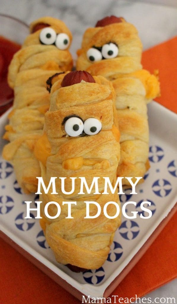 Mummy Hot Dogs for Kids