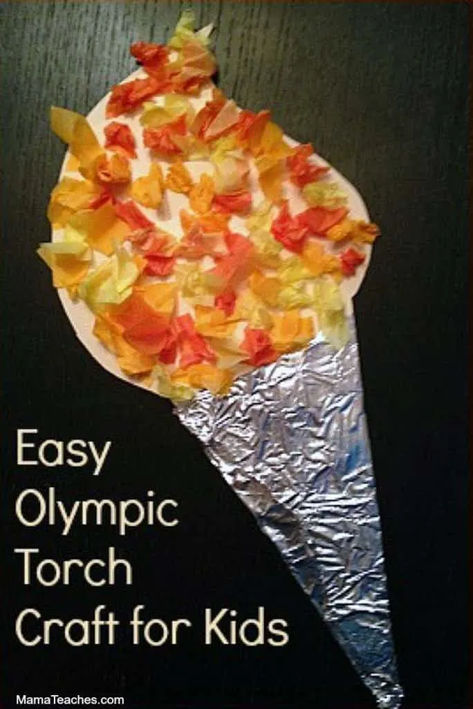 Olympic Torch Craft for Kids