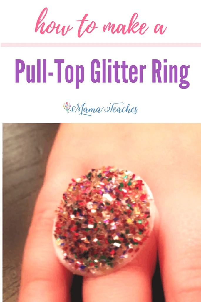 Pull Top Glitter Ring