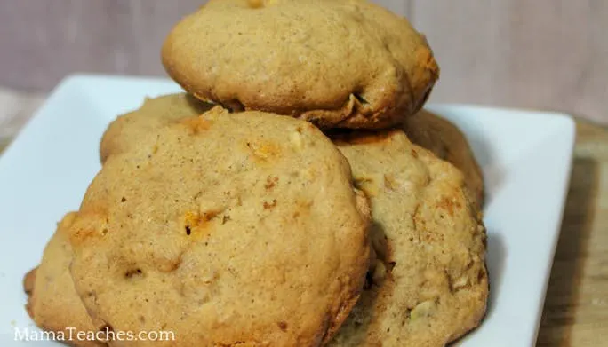 Salted Caramel Apple Cookies