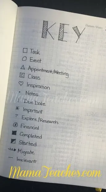 Setting Up My Bullet Journal