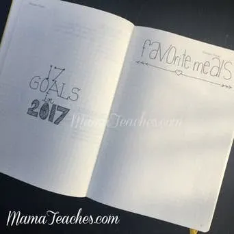 Setting Up My Bullet Journal