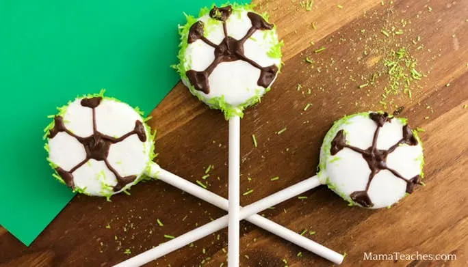 Soccer Cookie Pops