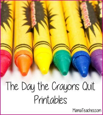The Day the Crayons Quit Printables