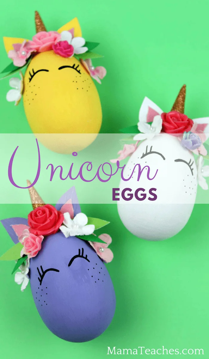 Unicorn Wooden Egg Craft
