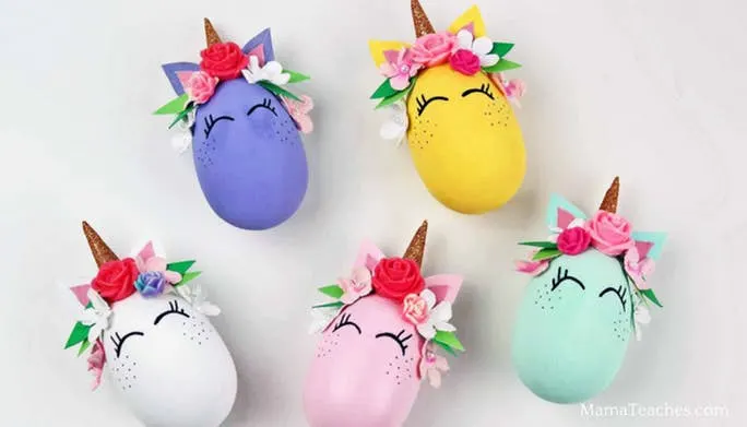 Unicorn Wooden Egg Craft