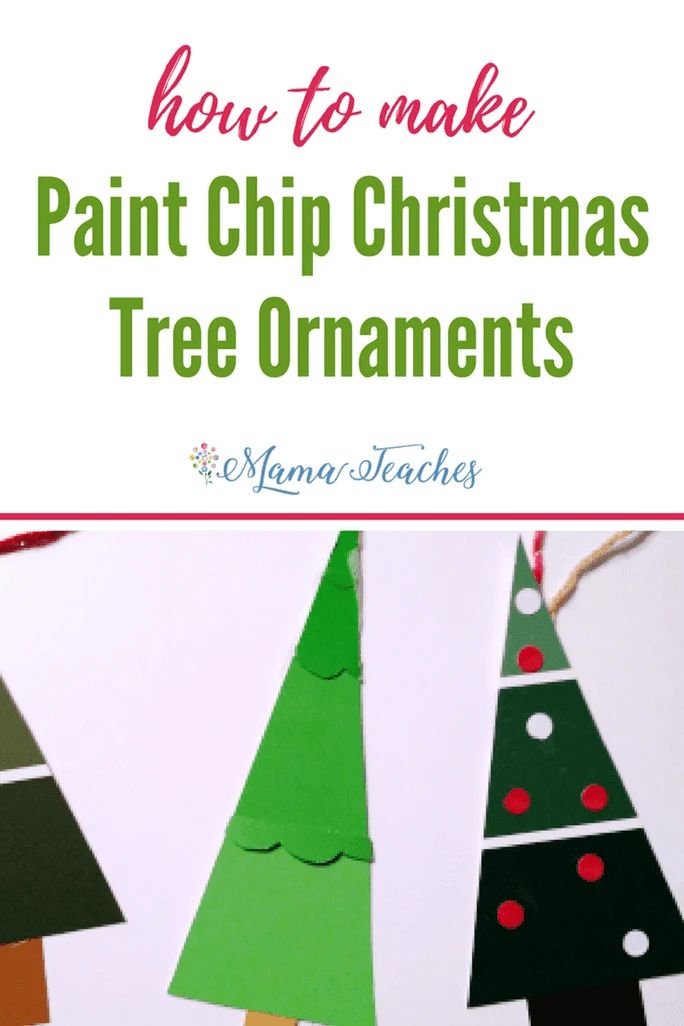 Paint Chip Christmas Trees