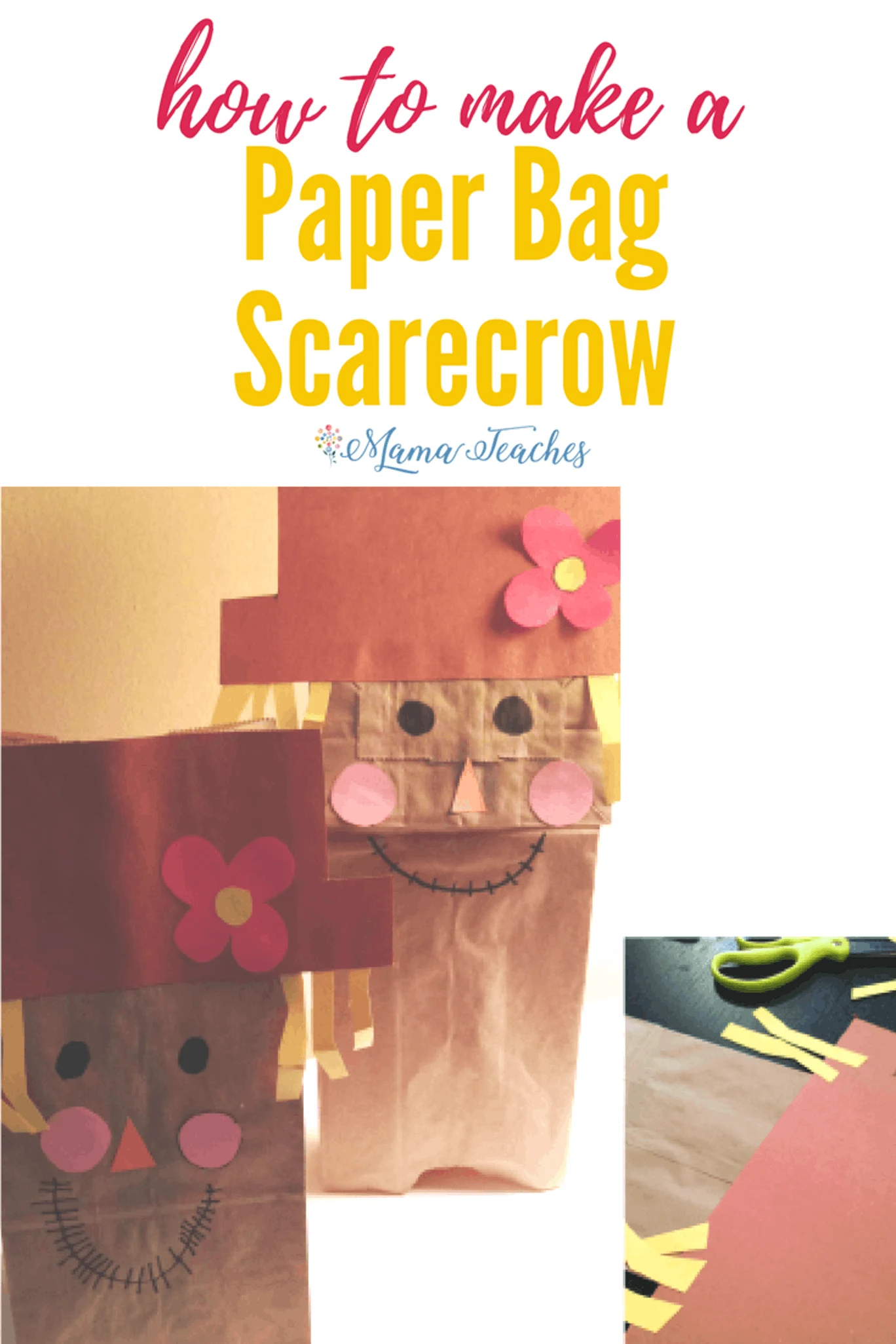 Paper Bag Scarecrow Craft for Kids