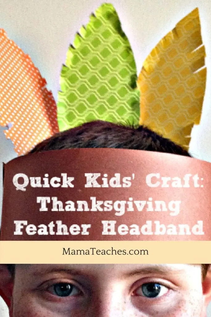 Thanksgiving Feather Craft for Kids