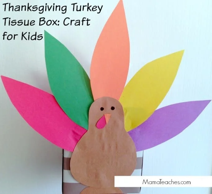 Turkey Tissue Box Thanksgiving Craft