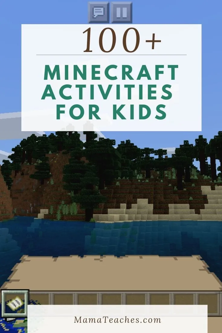 100+ Minecraft Activities, Ideas, Crafts, and Printables for Kids - MamaTeaches.com #Minecraft