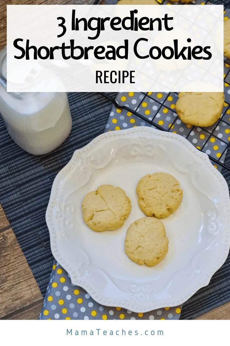 Easy Shortbread Cookies {3 Ingredients!}