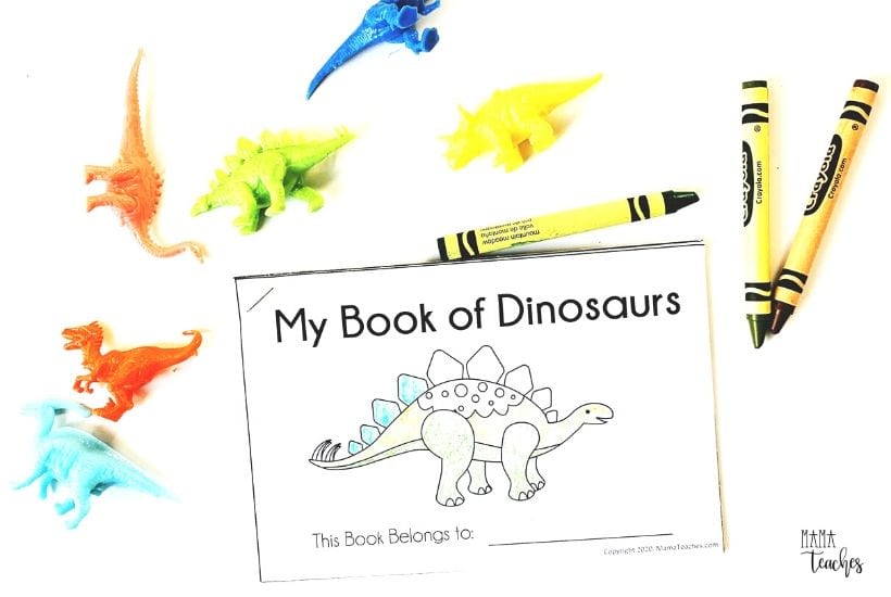 Early Reader: My Book of Dinosaurs - Mama Teaches