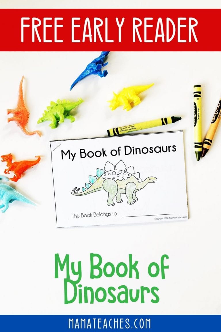 Early Reader: My Book of Dinosaurs - Mama Teaches